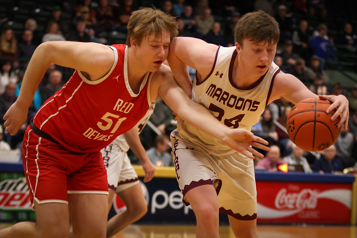 Butte Central plays Dawson County at the State A basketball tournament in Butte on Thursday, March 7, 2024. (Jeremy Weber/Bigfork Eagle)