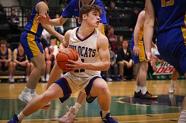 Columbia Falls plays Fergus at the State A basketball tournament in Butte on Thursday, March 7, 2024. (Jeremy Weber/Bigfork Eagle)