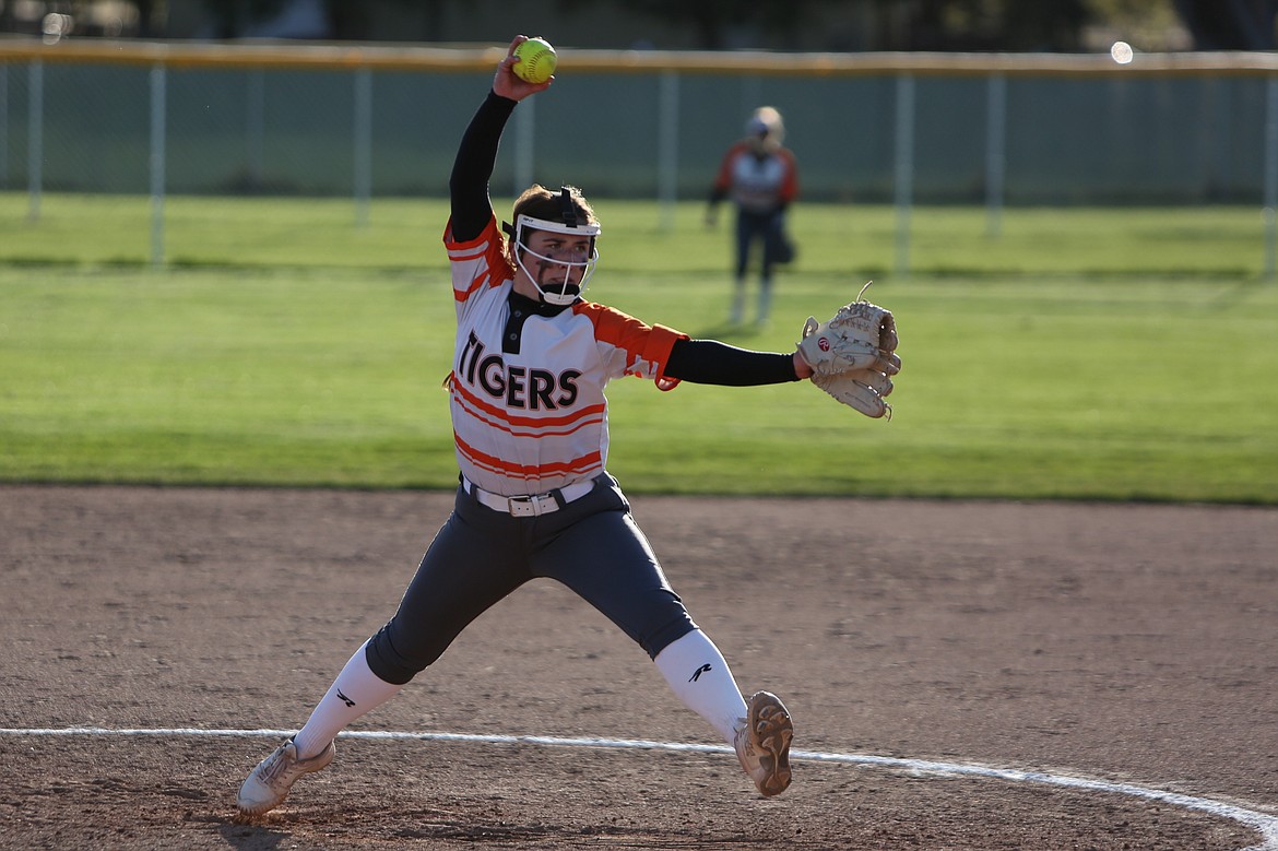 Ephrata junior Olivia Bicondova pitches during a game against Quincy in the 2023 season.