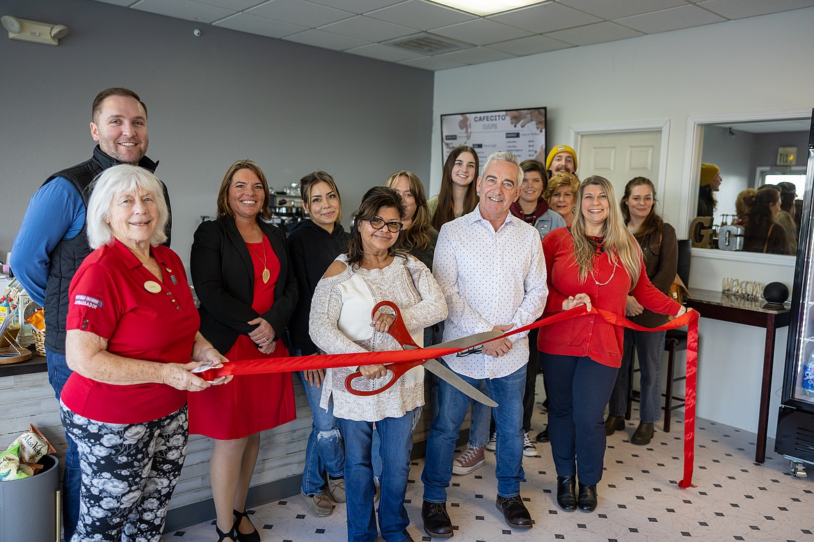 The Post Falls Chamber of Commerce celebrated a ribbon cutting at Cafecito, 2700 E. Seltice #11, Post Falls.