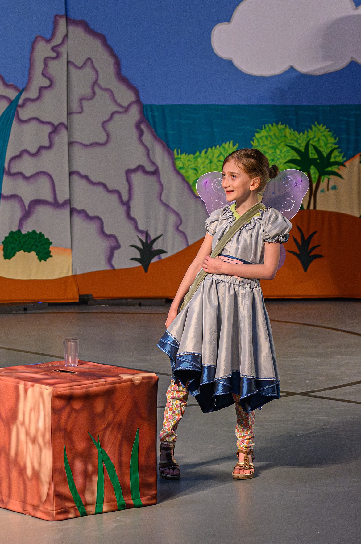 Nadia Khachaturova plays Tinker Bell in the Plains School production of "Peter and Wendy" last week. (Tracy Scott/Valley Press)