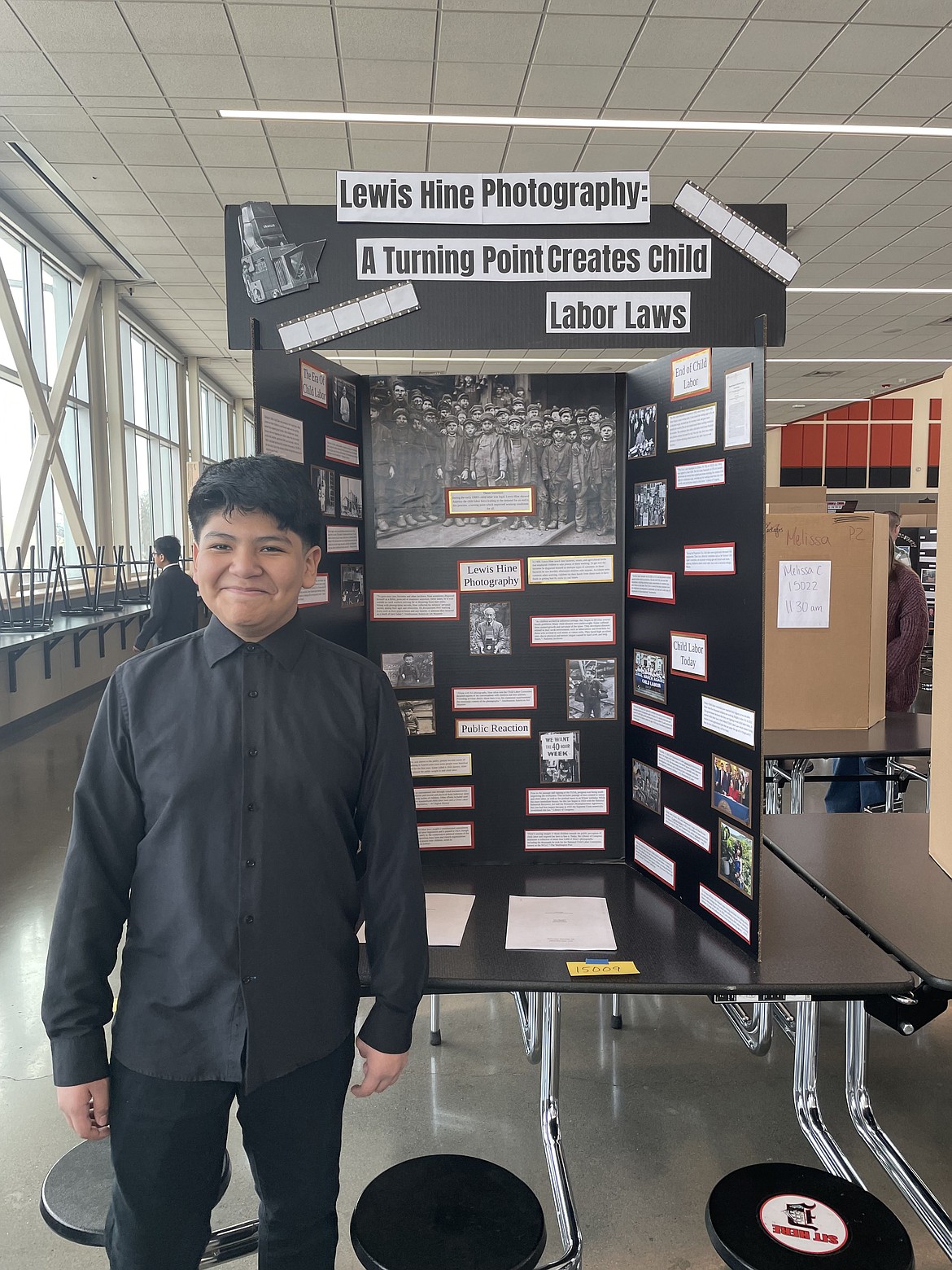 Jose Villanueva took first place for his research into the early-20th-century photography of Lewis Hine, which led to radical reform in child labor laws.