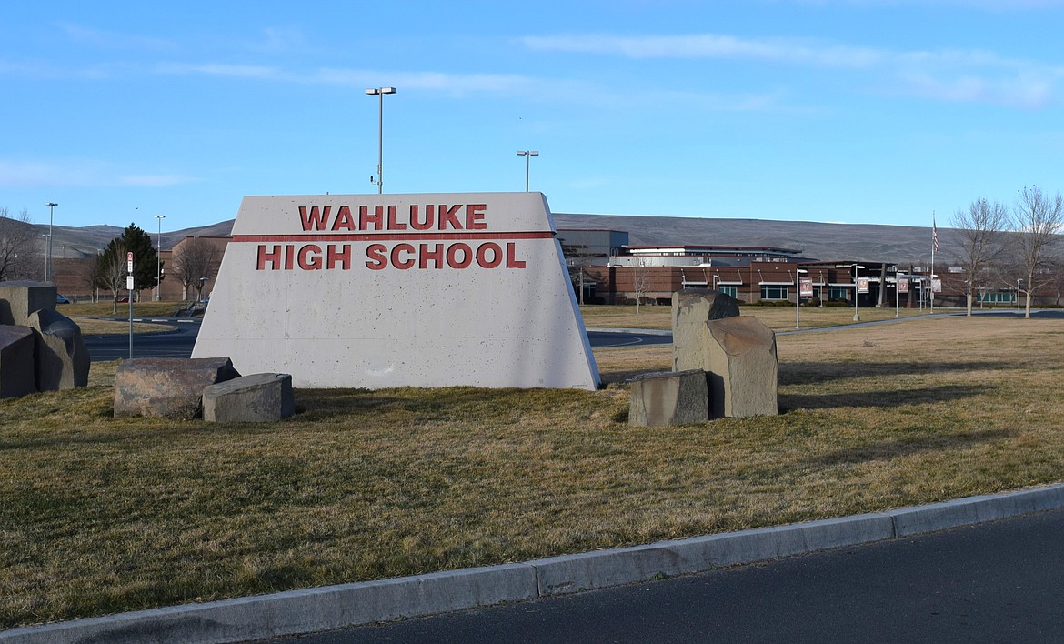 A sign for Wahluke High School sits near the entrance to the school off of Road S Southwest on the edge of Mattawa. Wahluke School District Superintendent Andy Harlow spoke during Thursday’s regular Mattawa City Council meeting about dogs on school grounds.