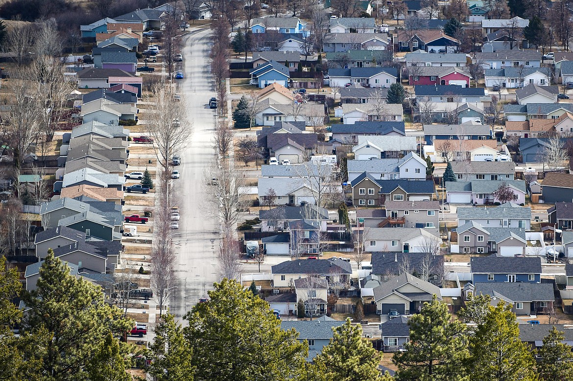 A neighborhood in south Kalispell on Tuesday, March 12. (Casey Kreider/Daily Inter Lake)