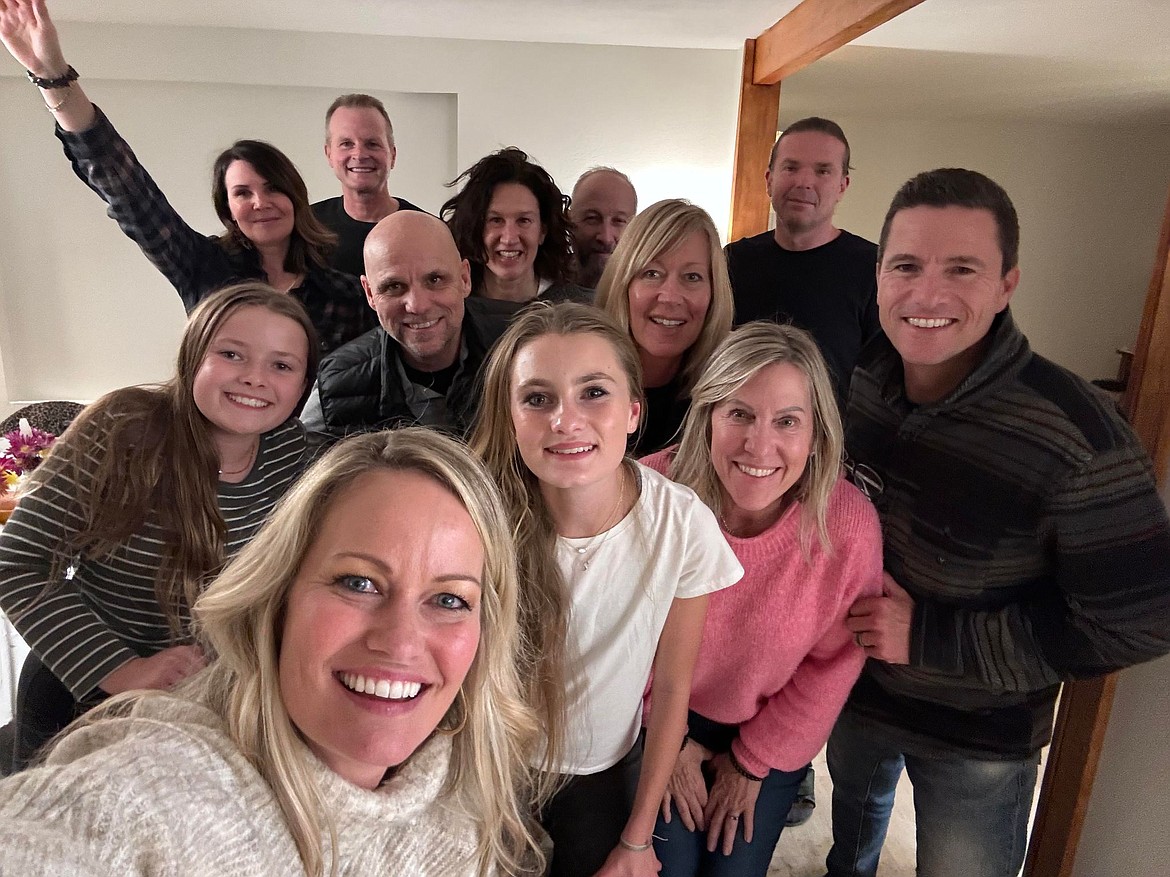 Joseph Worth, Stacey Mueller and Shery Meekings, gathered for a recent holiday with family and friends.