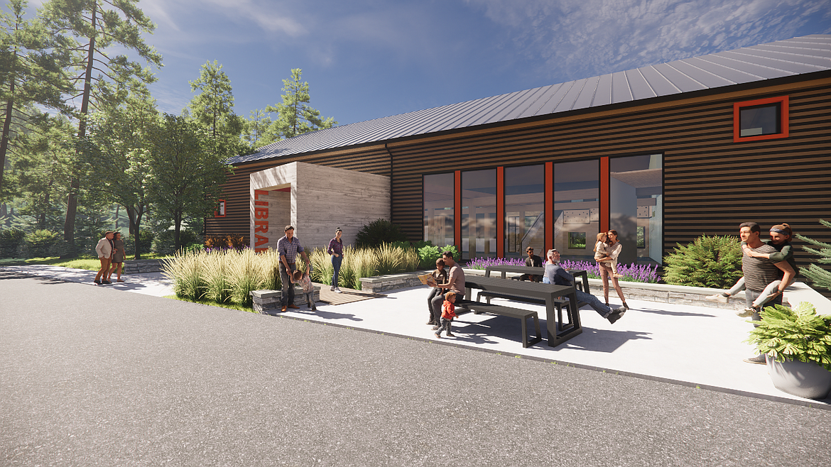 Construction on new Bigfork library makes strides toward summer