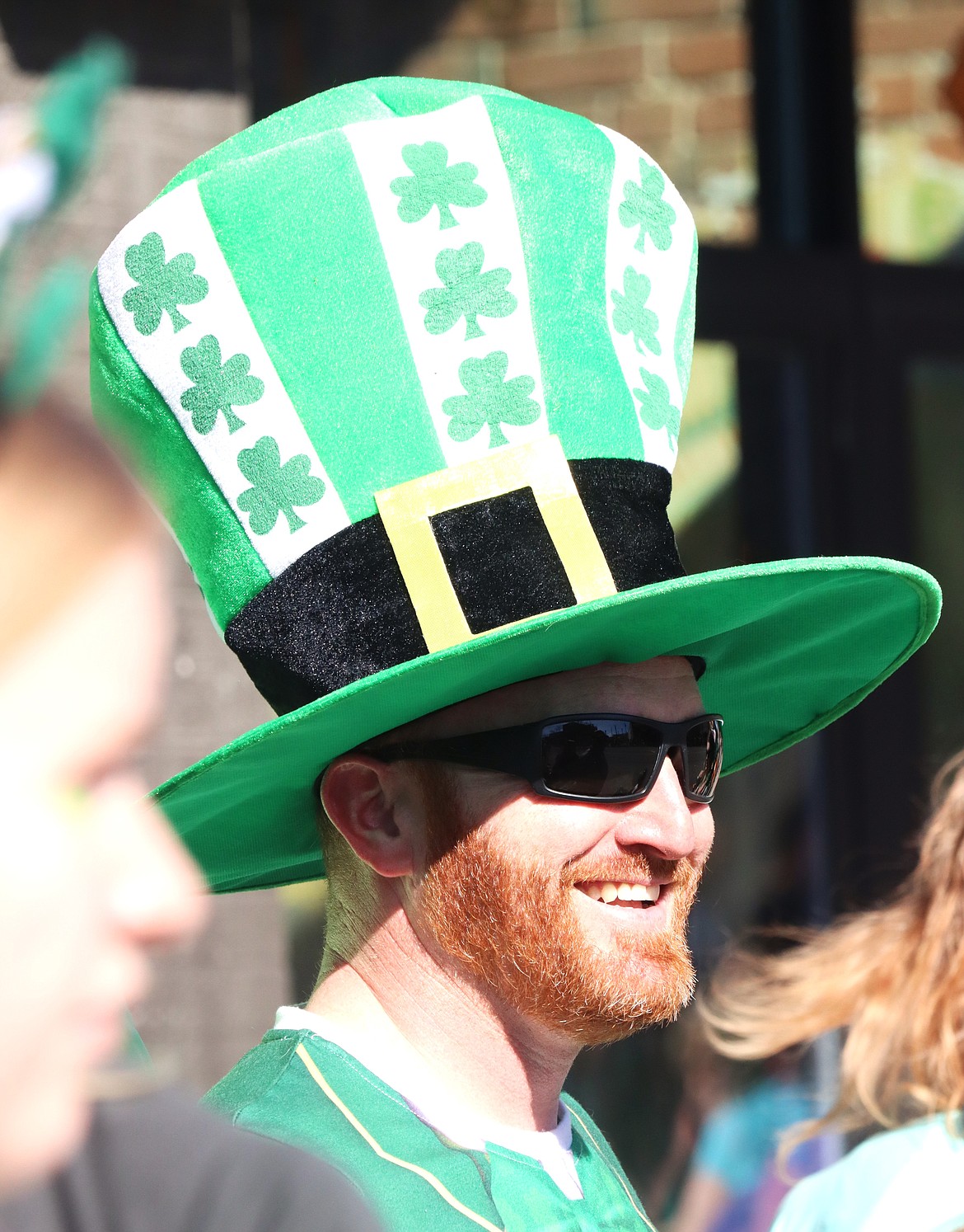 Big, green hats were popular on Saturday in Coeur d'Alene.