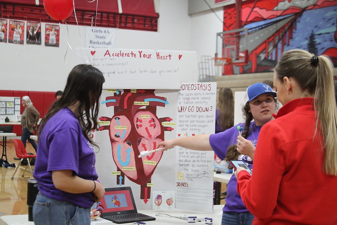 Over 40 exhibits were showcased as the school’s honors chemistry, physics, anatomy and physiology students put what they are learning into practice for younger students and the community.