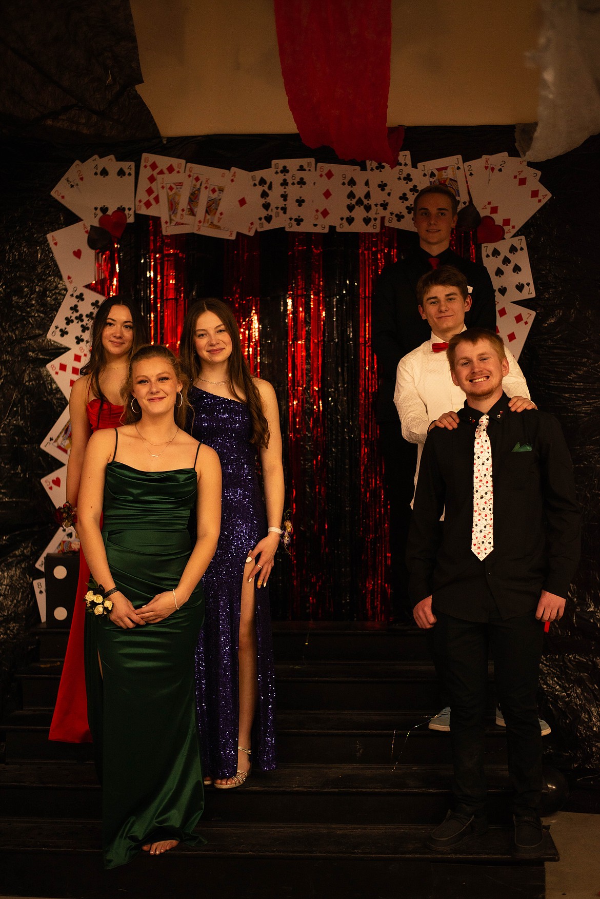 Superior High School prom king and queen candidates Jason Merrill, Micah Acker, Owen Doyle, Abby Wheeler, Eddye Betts and Braelynn Mangold. (Tamara Durovey photo)