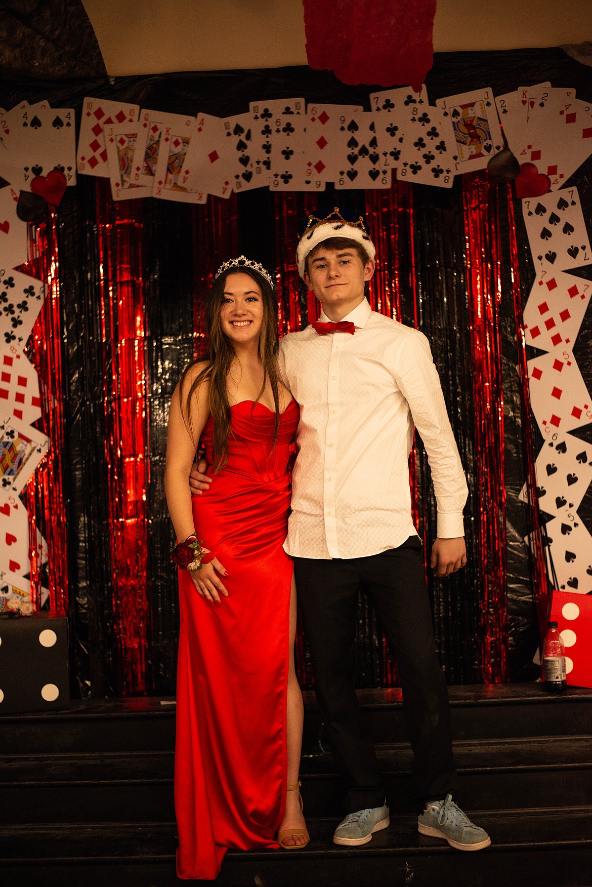 Superior High School prom king and queen Micah Acker and Abby Wheeler. (Tamara Durovey photo)