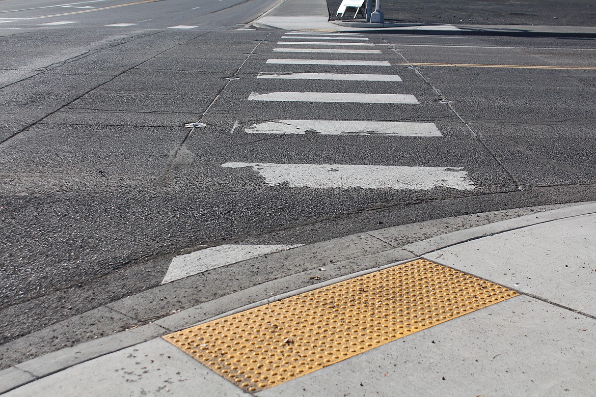 Some sidewalks and pedestrian ramps in the Larson area of Moses Lake, pictured, are scheduled for upgrades in 2024 as part of Grant County’s road construction plans.