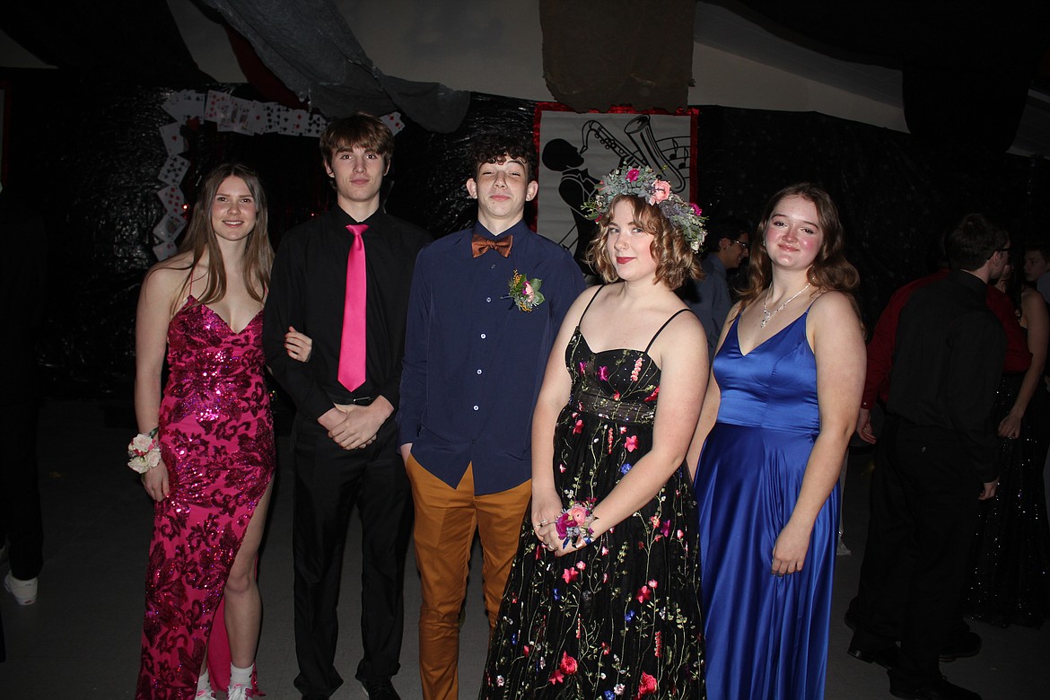 Students pose for photos at the Superior High School prom. (Monte Turner/Mineral Independent)