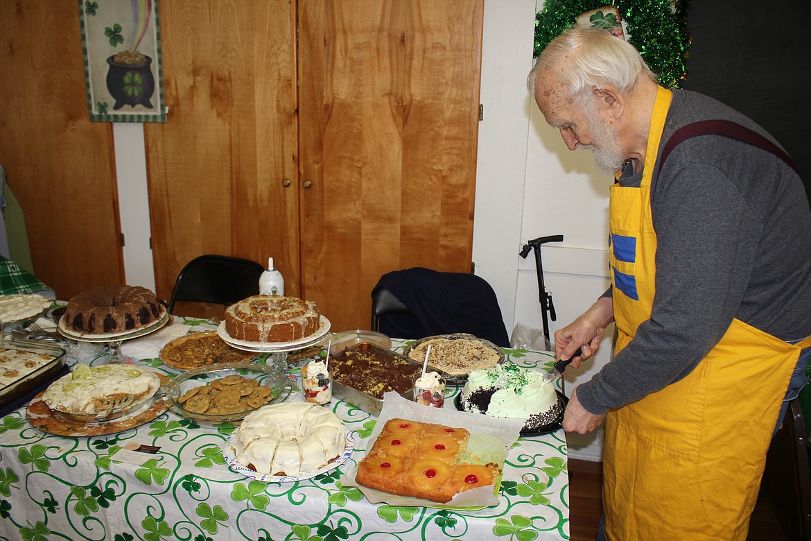 Any festivity that the DeBorgia Schoolhouse Foundation conduct has an incredible array of desserts and St. Patrick’s Day was no exception. (Monte Turner/Mineral Independent)