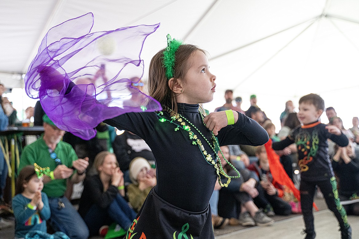 An Daire Academy Irish dancers perform at Cloverfest Saturday, March 16. (Avery Howe photo)