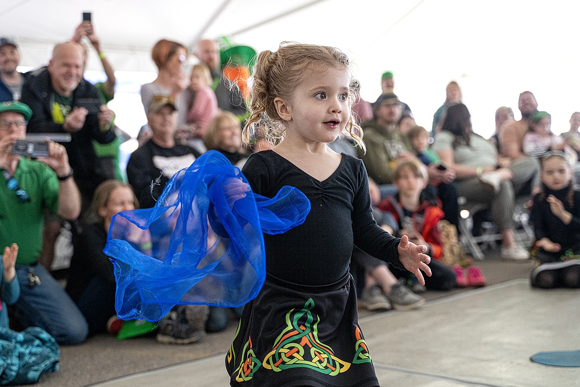 An Daire Academy Irish dancers perform at Cloverfest Saturday, March 16. (Avery Howe photo)