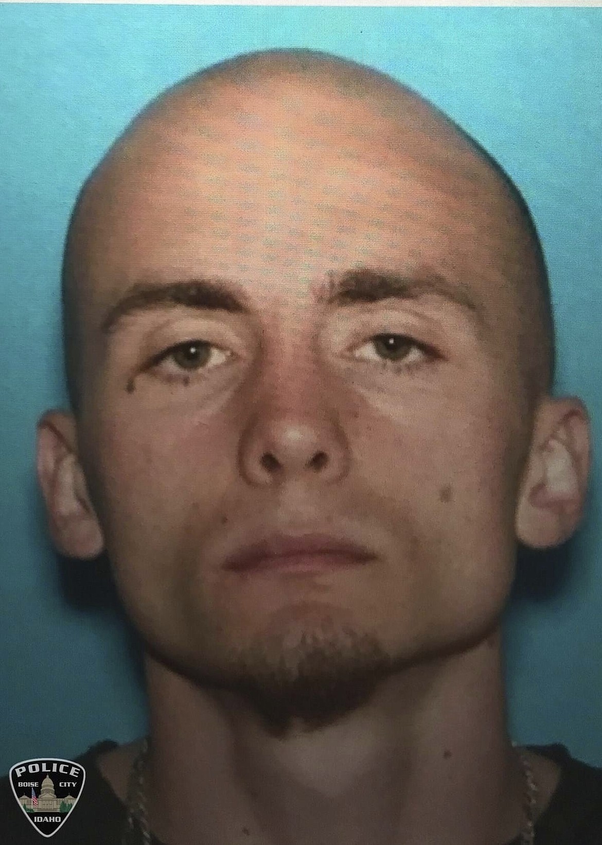 This photo provided by Boise Police Dept., shows Skylar Meade. Three correctional officers were shot, two by a suspect and one by responding police, during a brazen overnight attack to break Mead, a prison inmate, out of an Idaho hospital, authorities said Wednesday, March 20, 2024. (Boise Police Dept. via AP)
