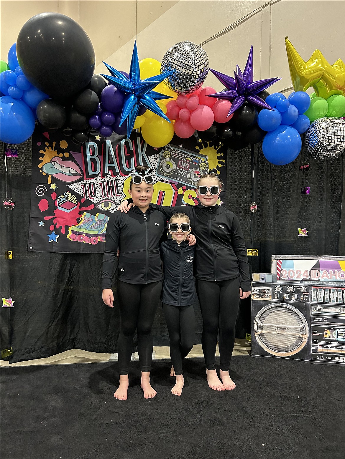 Courtesy photo
Avant Coeur Gymnastics Xcel Gold Child team at the Idaho State Xcel Championships in Boise. From left are Evelynn Prescott, Klair Madsen and Ellie Anderson.