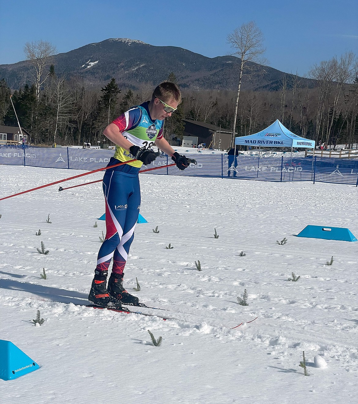 Liam Browne races at the Junior Nationals in Lake Placid, New York. (Photo provided)