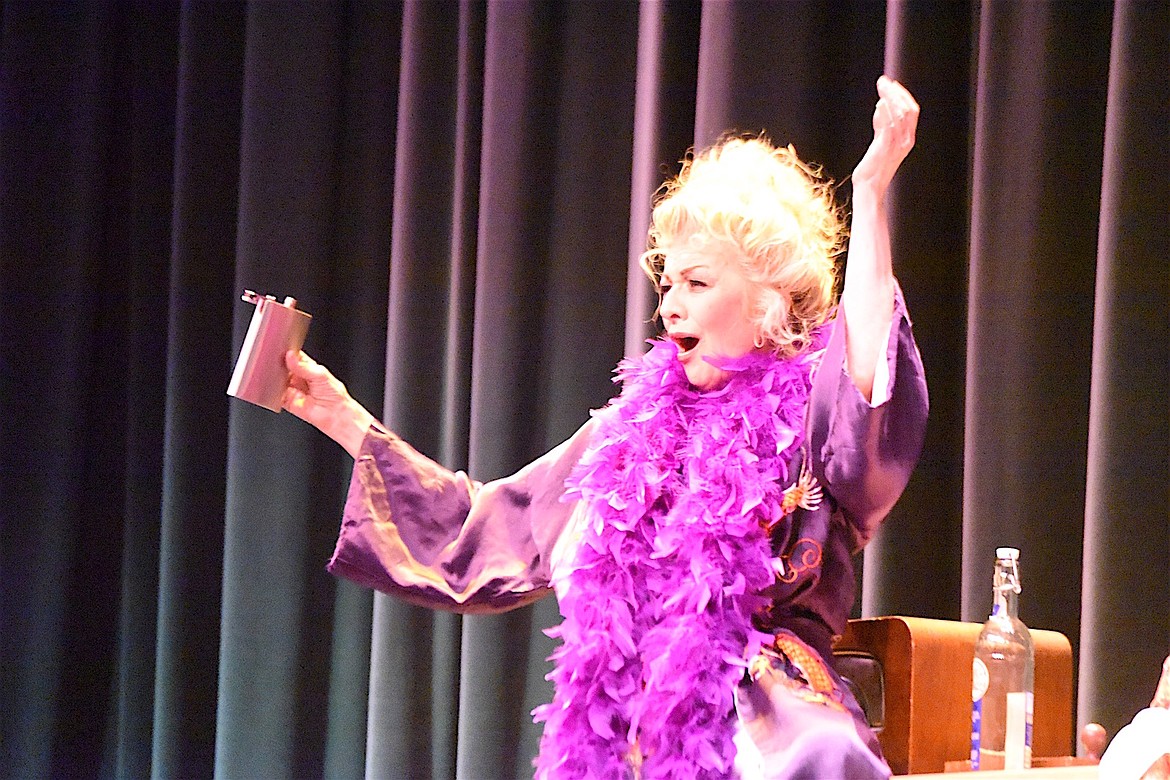 Cynthia Curtiss played "Miss Hannigan" in last weekend's production of "Annie" at the Memorial Center in Libby. (Scott Shindledecker/The Western News)