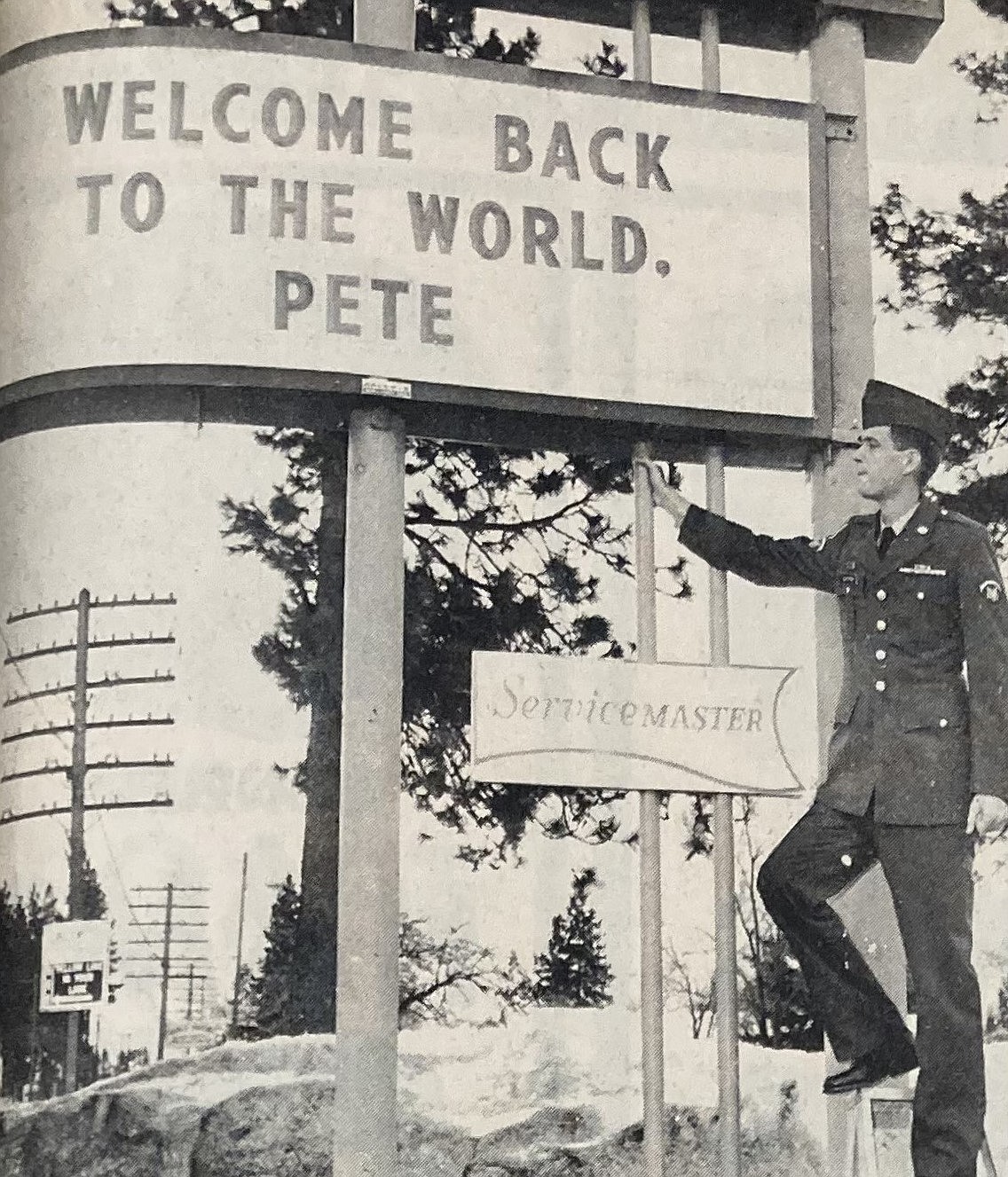 SP5 Pete Shepperd was welcomed back to Coeur d’Alene after a year in Vietnam.