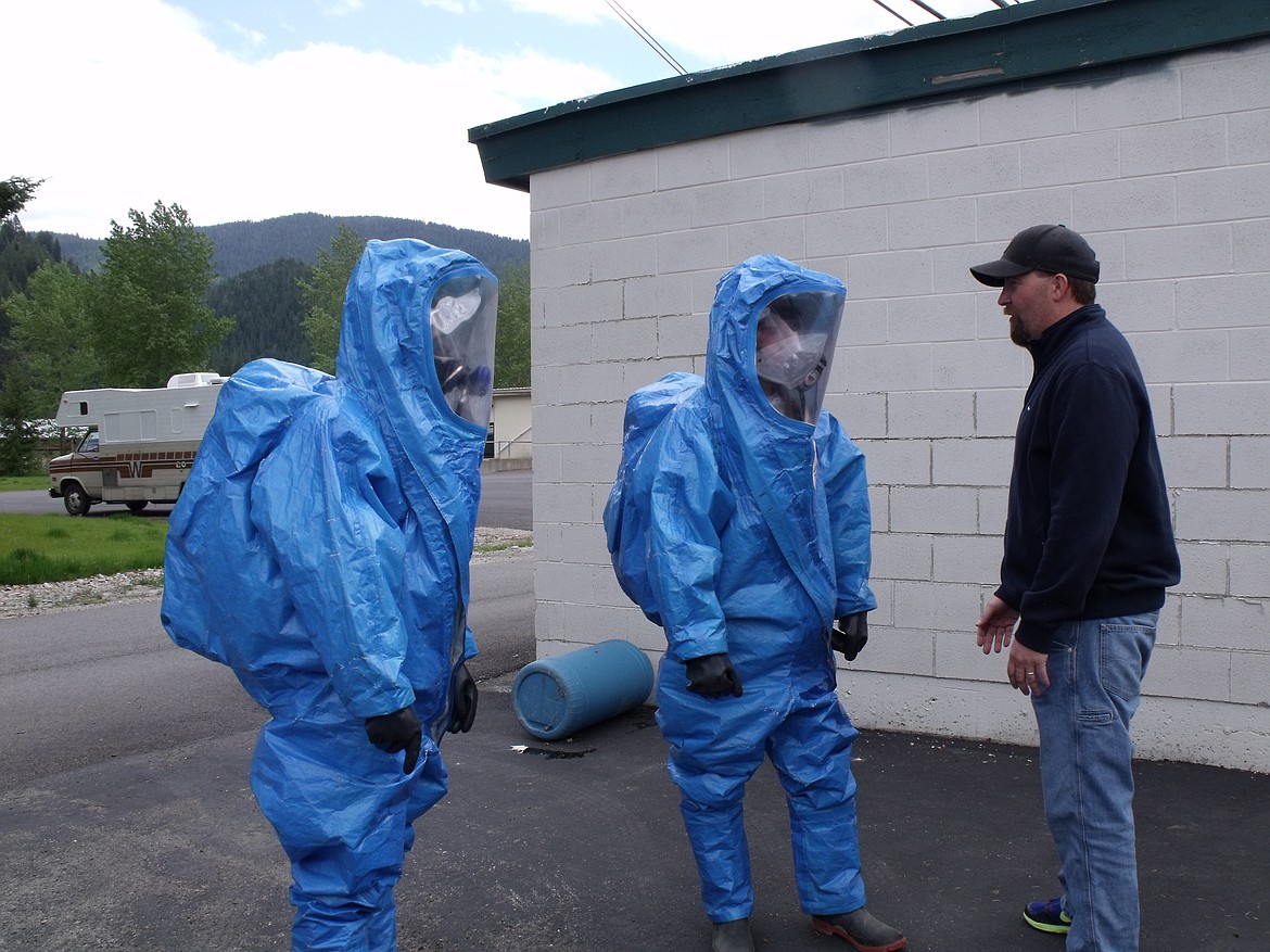 Kip McGillvery instructing students in a HAZWOPER class in 2012.