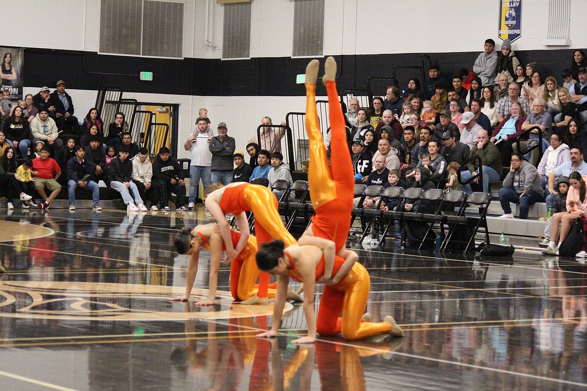 Royal dance team members demonstrate the training and practice that led them to a state title.