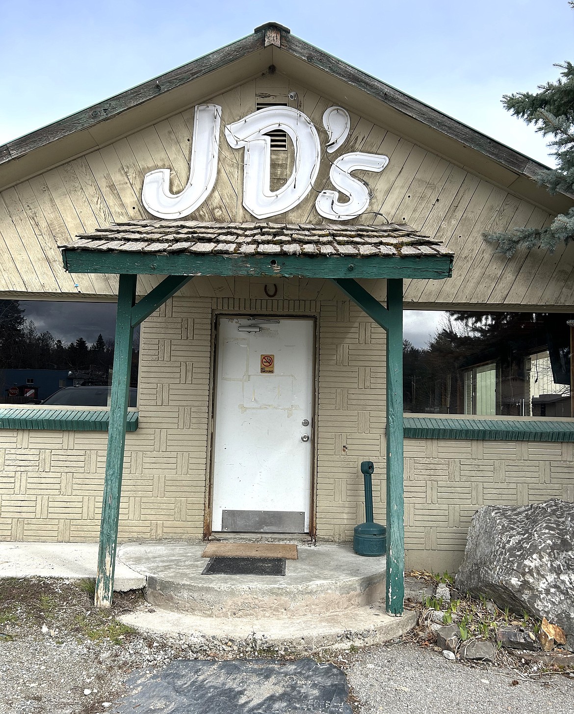 The front door to JD's restaurant.