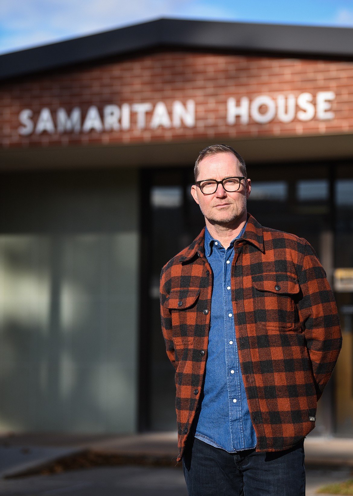 Chris Krager, Executive Director of Samaritan House, in November 2020. (Casey Kreider/Daily Inter Lake)