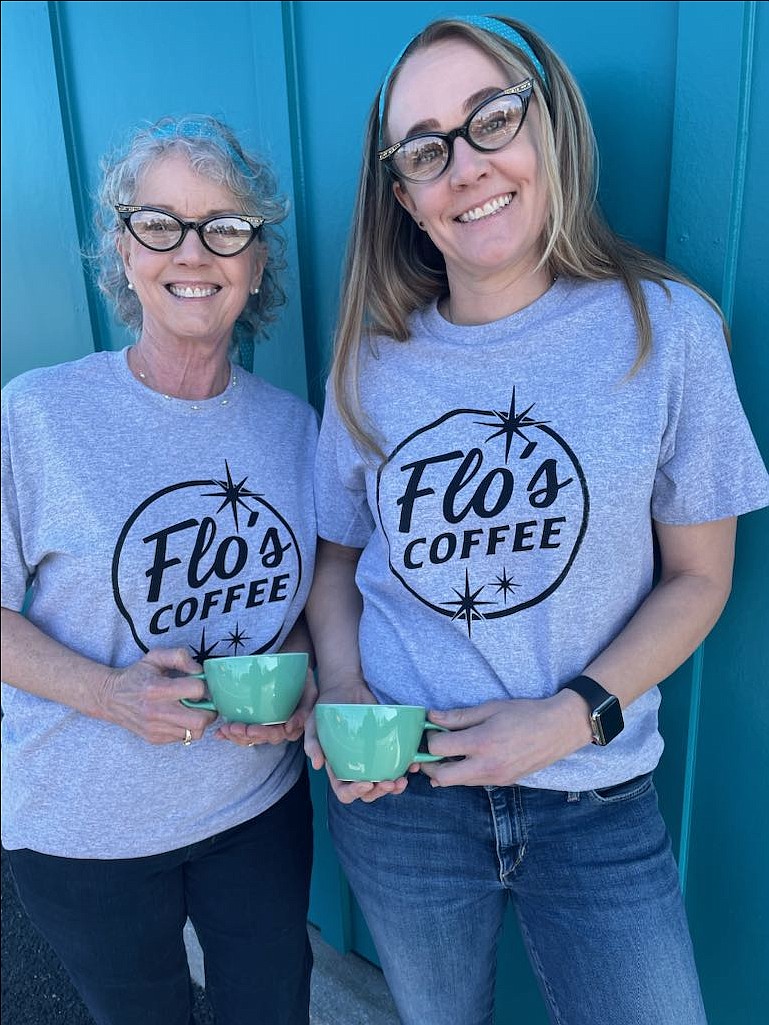 Lisa (left) and Kara Snyder of Flo's Coffee at 2691 W. Seltice Way.