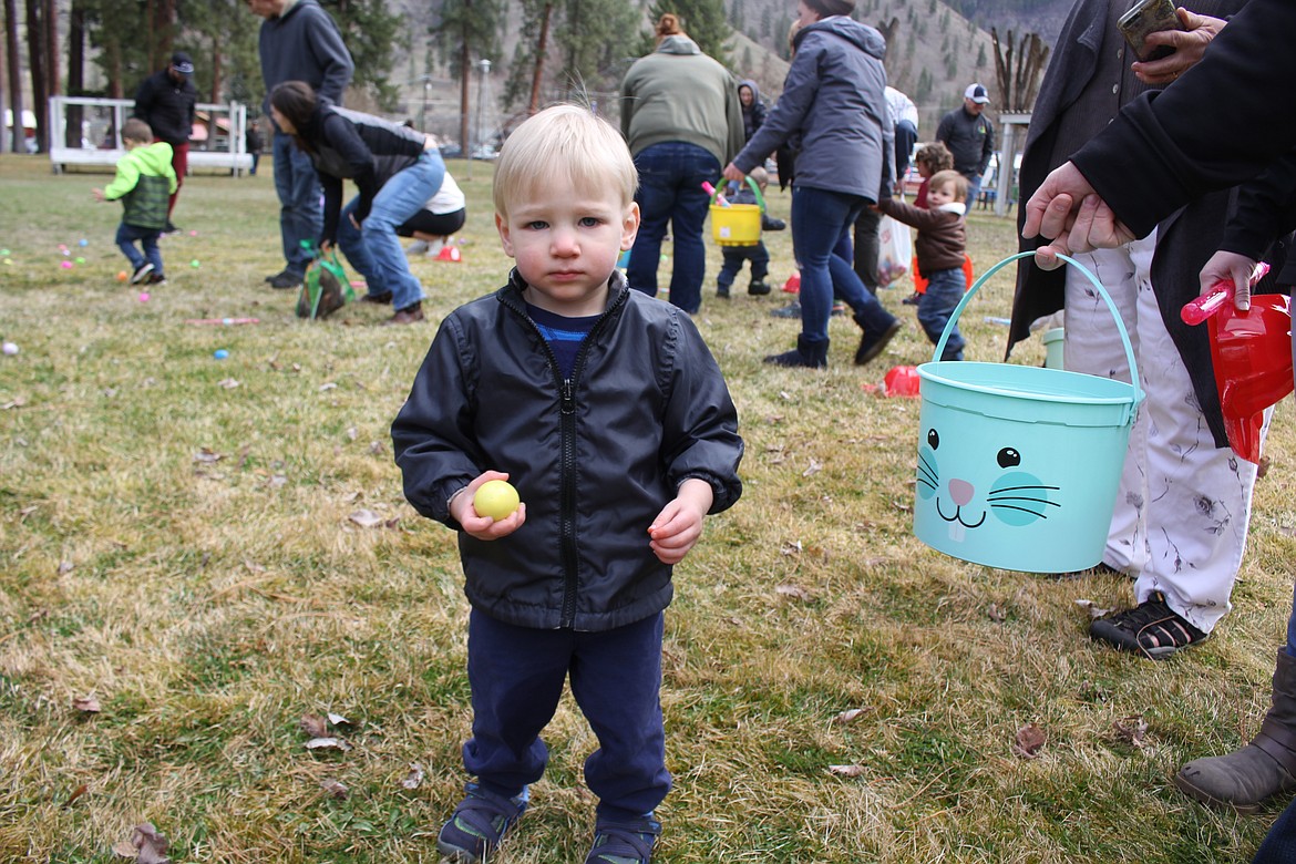 Some of the smallest (youngest) of the egg hunters. (Monte Turner/Mineral Independent)