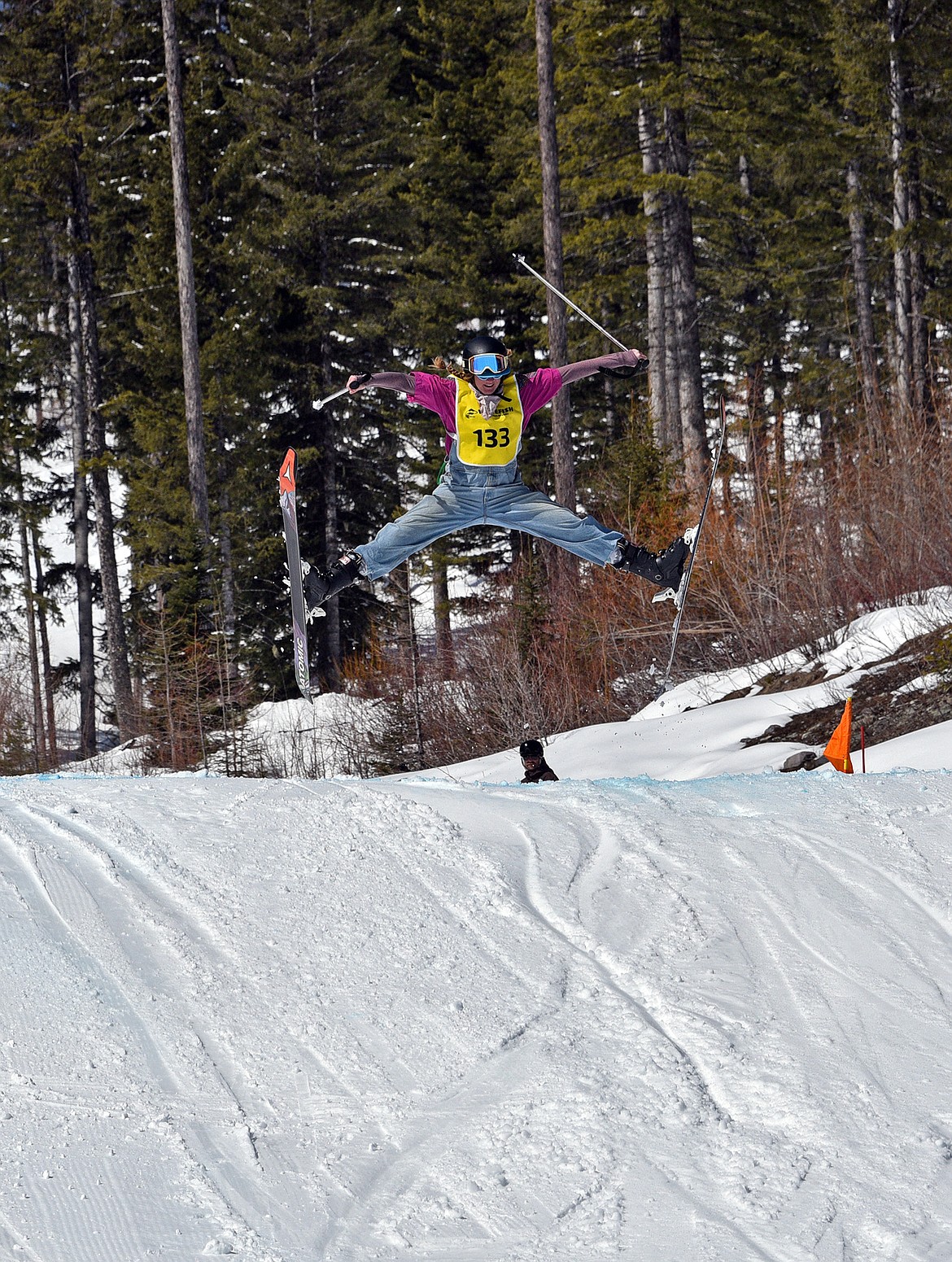 Bright smiles, big tricks and wild costumes made the 3rd annual Lady Power Park Hour a huge success at the Whitefish Mountain Resort last weekend. (Julie Engler/Whitefish Pilot)