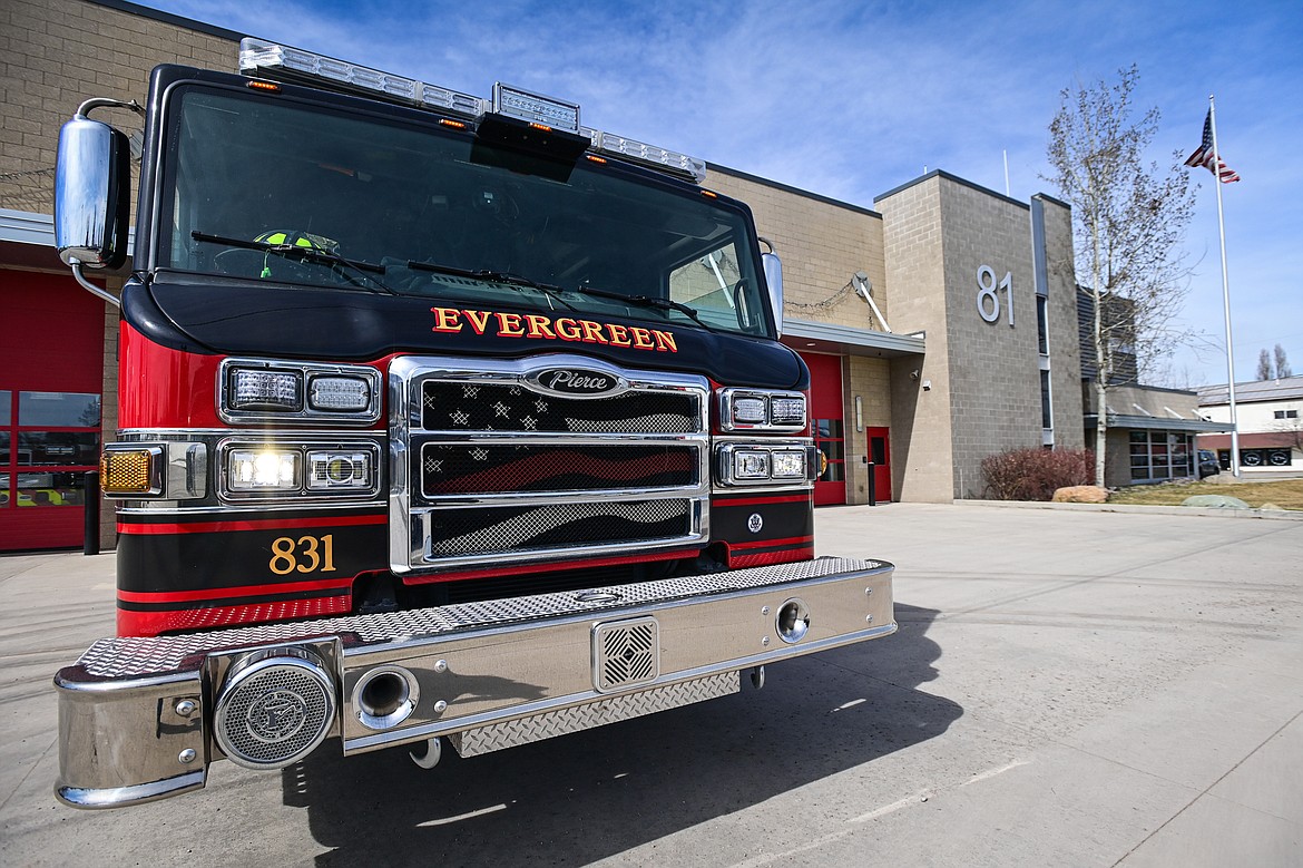 Evergreen Fire Rescue Station 81 on Tuesday, April 2. (Casey Kreider/Daily Inter Lake)