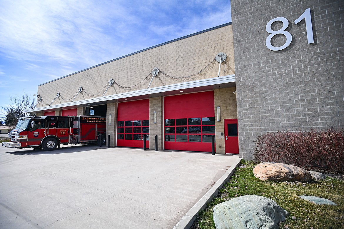 Evergreen Fire Rescue Station 81 on Tuesday, April 2. (Casey Kreider/Daily Inter Lake)