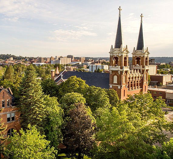 Gonzaga University, pictured, has partnered with Ziplines Education to provide various certifications for those looking to boost their careers but not necessarily seek a degree.