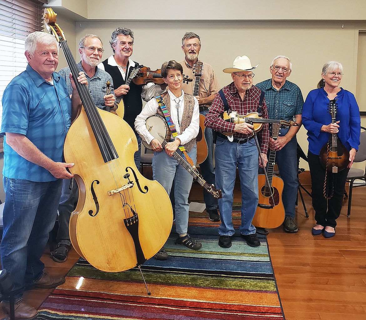 Members of local Idaho Old-Time Fiddlers Association chapter pose for a recent photo. The group will holding an acoustic jam session Saturday, April 6, at the Sandpoint Senior Center.