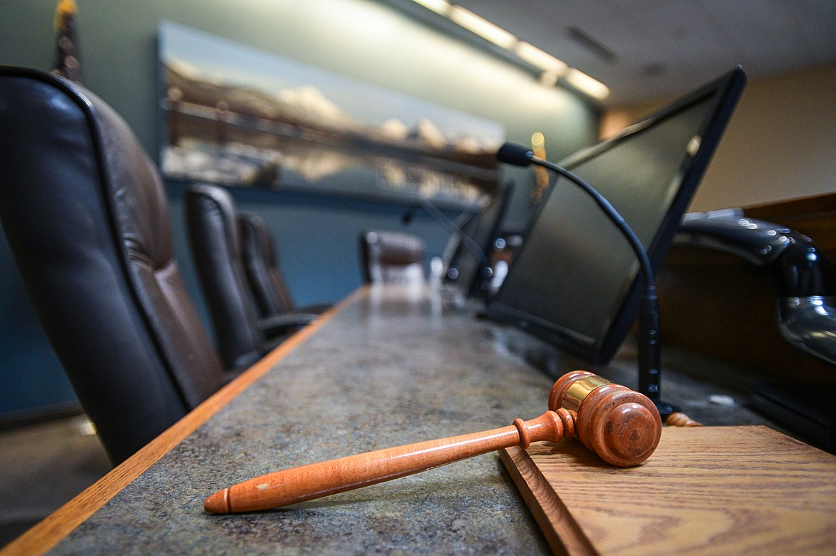 Kalispell City Council chambers in City Hall on Wednesday, April 3. (Casey Kreider/Daily Inter Lake)