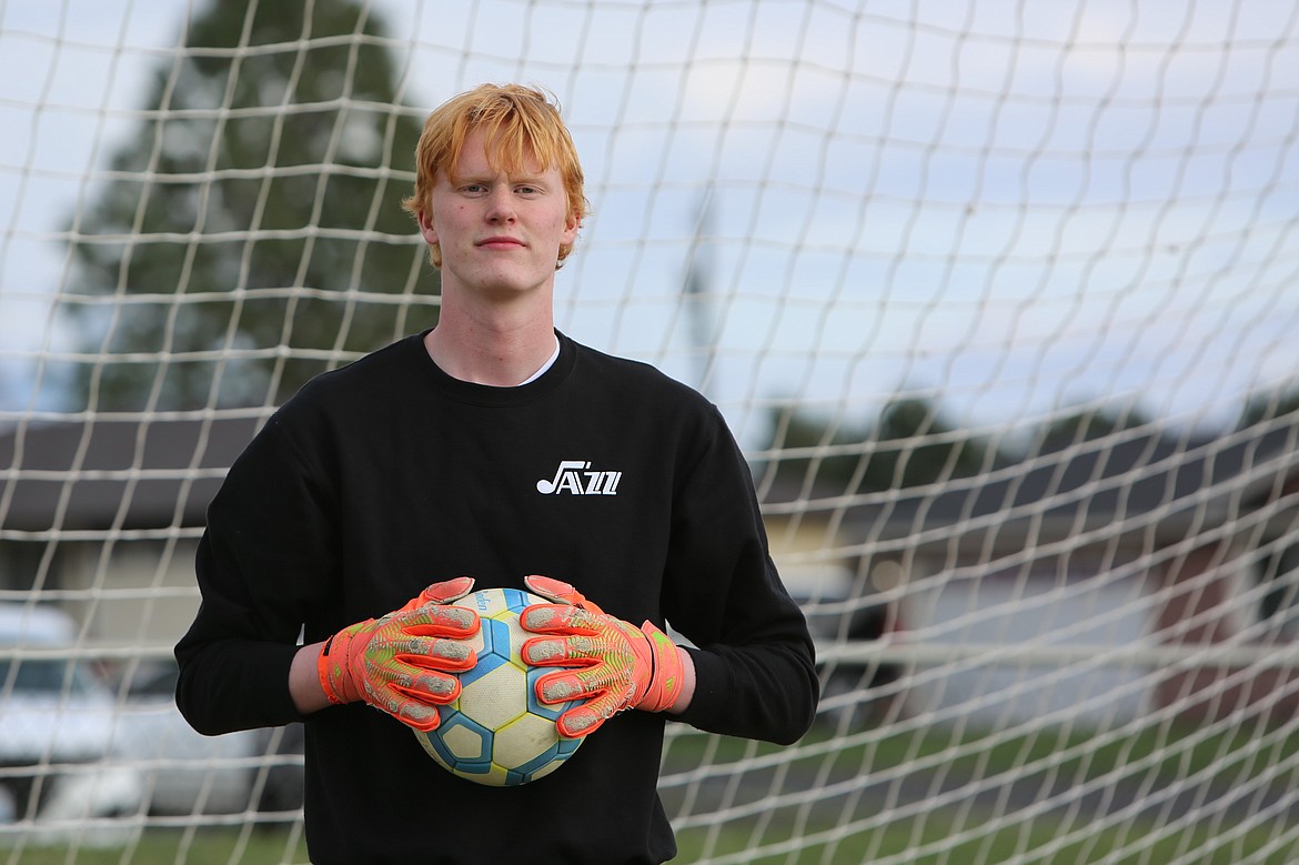 There’s a new goalkeeper in the net for the Othello boys soccer team to open this season – Huskie senior Aksel Jebsen, an exchange student from Norway.