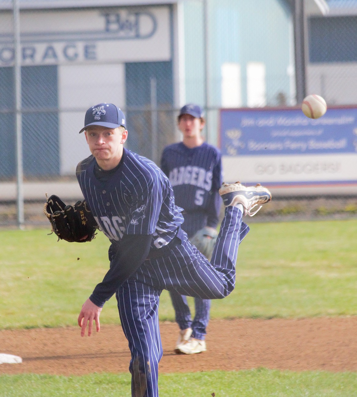 Jack Woods pitches for Bonners Ferry against Sandpoint on March 29.