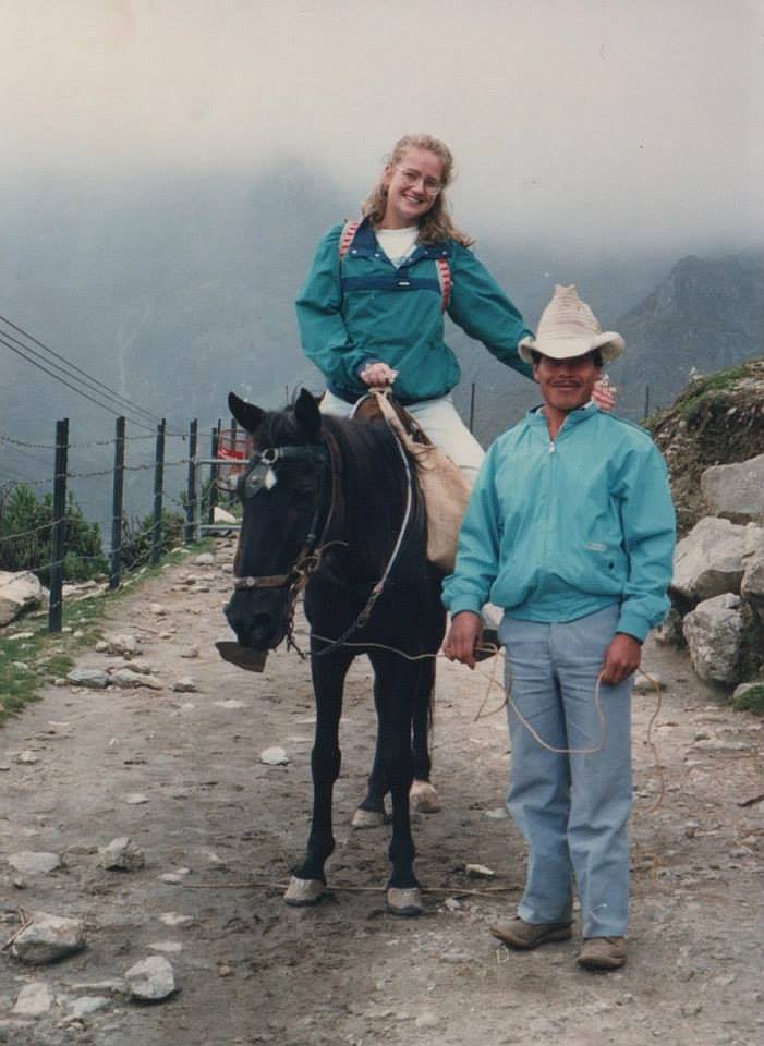 Brandee Miller on a trip during her time as an exchange student in Venezuela, pictured with a guide. Miller will be teaching a free class to help people learn English at the Moses Lake Public Library.