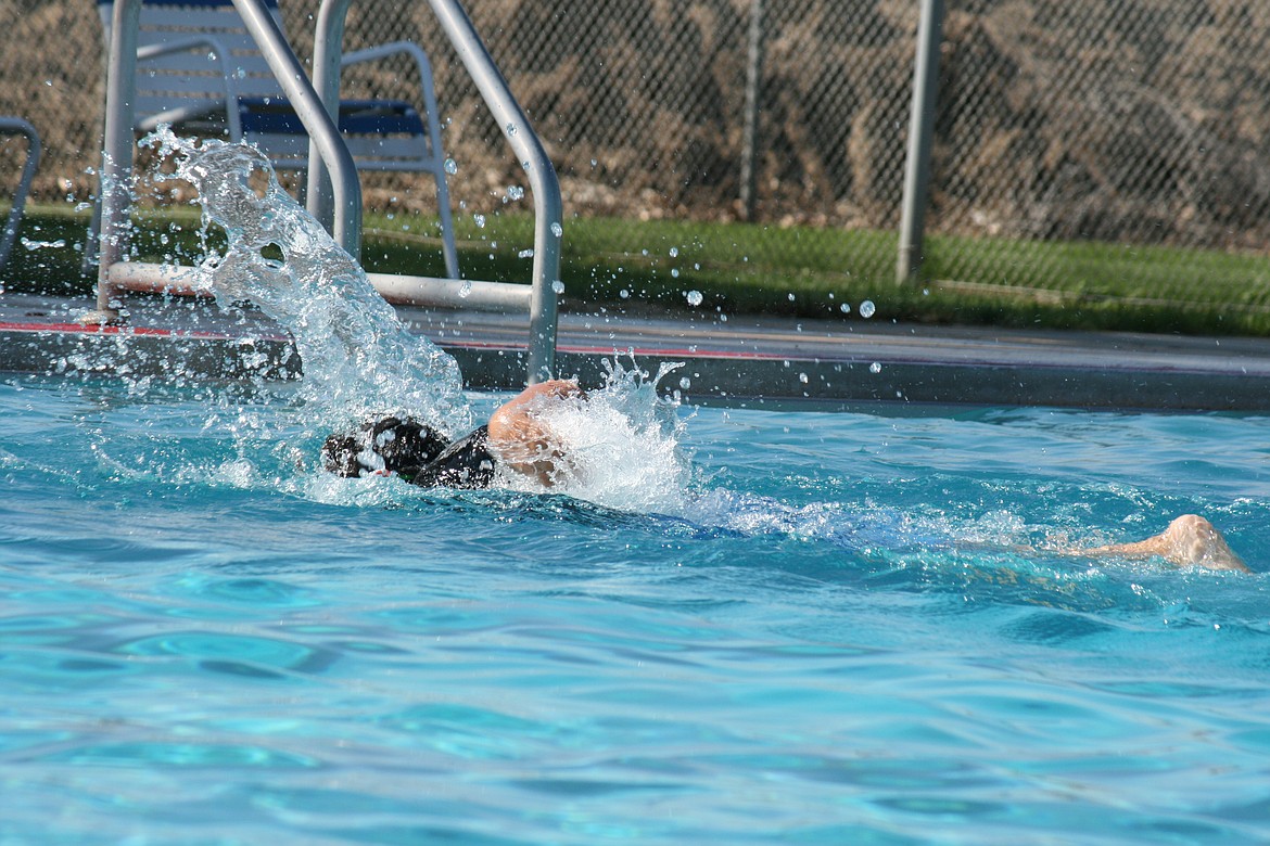 A swimmer crosses the Quincy lap pool in summer 2022. Replacement of the lap pool is one of the projects to be overseen by the Quincy Valley Regional Parks District.