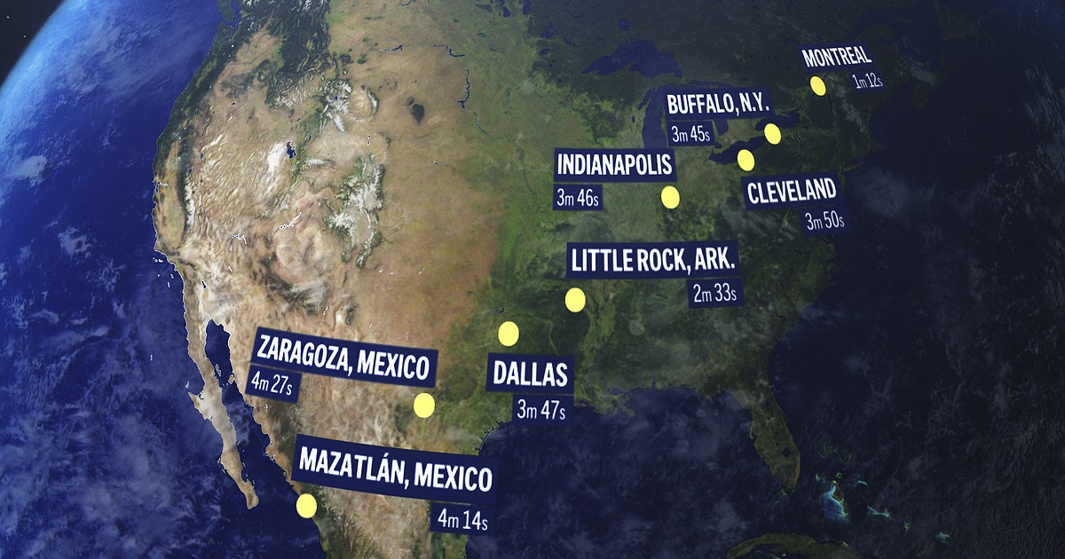 Huge crowds await a total solar eclipse in North America. Clouds may spoil the view - Vimarsana News