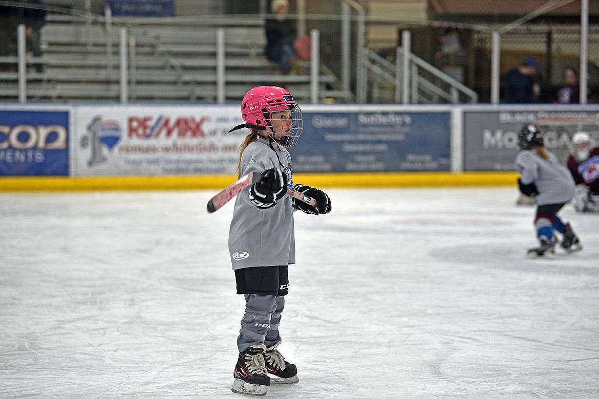 The Glacier Avalanche girls hockey program hosted its annual girls Jamboree last weekend at the Stumptown Ice Den. (Julie Engler/Whitefish Pilot)