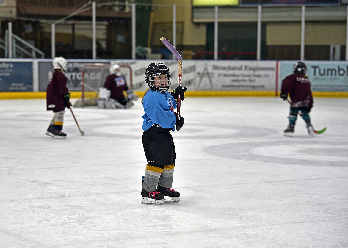 The Glacier Avalanche girls hockey program hosted its annual girls Jamboree last weekend at the Stumptown Ice Den. (Julie Engler/Whitefish Pilot)