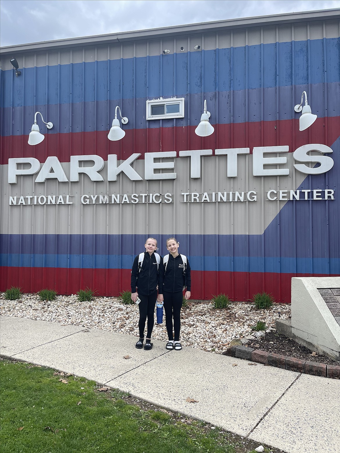 Courtesy photo
Avant Coeur Gymnastics Hope's athletes competed at the Parkettes Optional Elite Qualifier in Pennsylvania. From left are Piper St John and Kaylee Strimback.