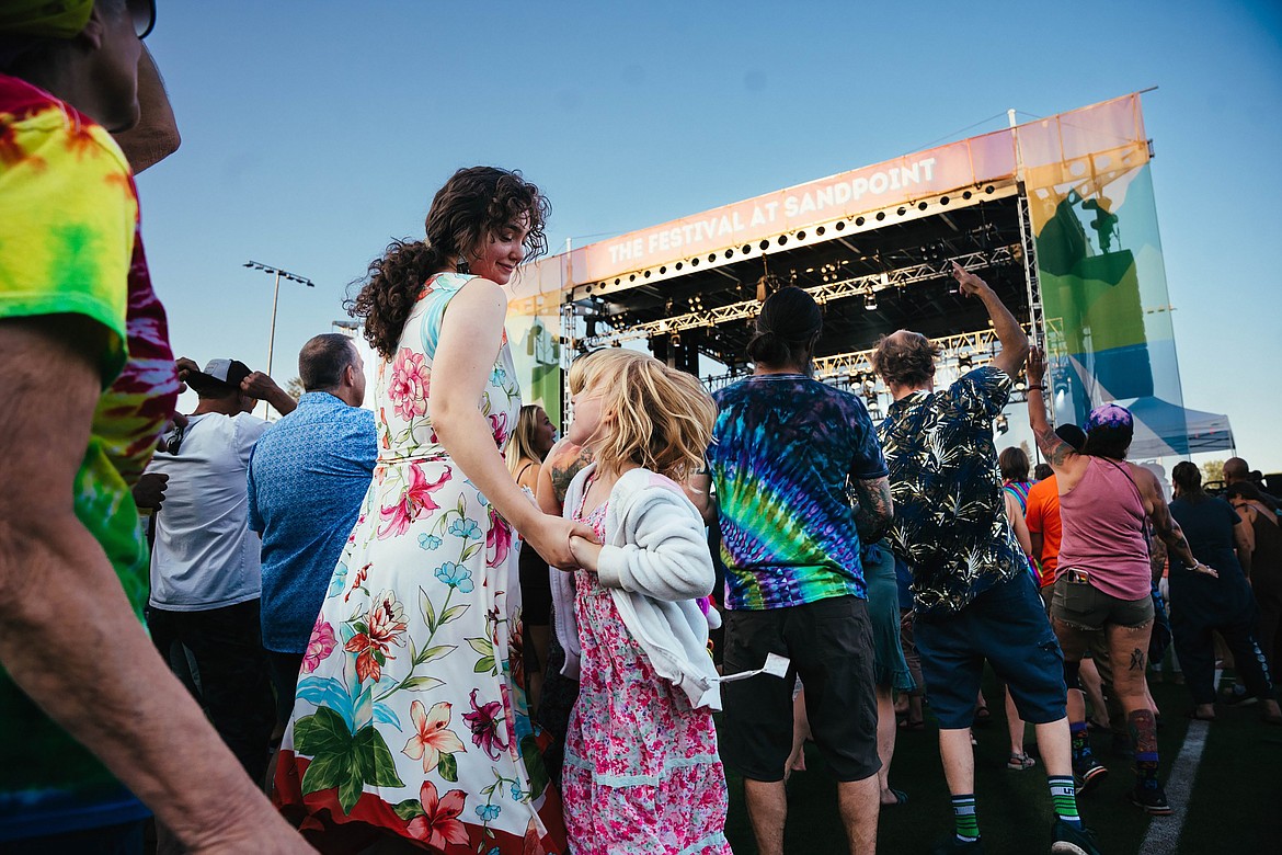 Above, Festival at Sandpoint concert-goers dance at the 2023 summer performance series. The Festival at Sandpoint will be participating in this year’s Idaho Gives campaign from April 29 to May 2.