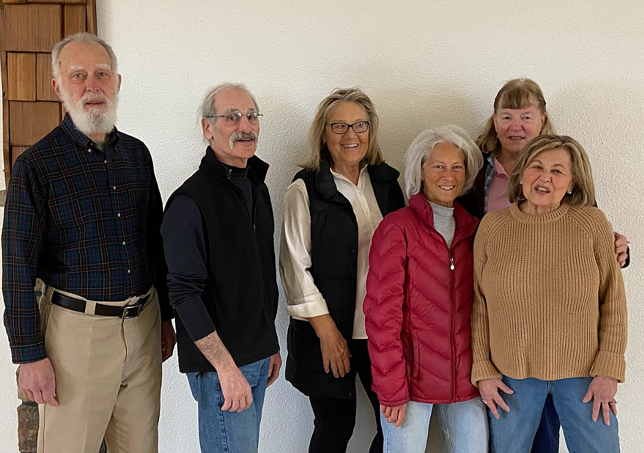 Tai chi class participants, from left, Mike Duval, Ted Hillson, Linda Deffenbaugh, Mary Duval, Liz Gersten and Sylvia Noble.