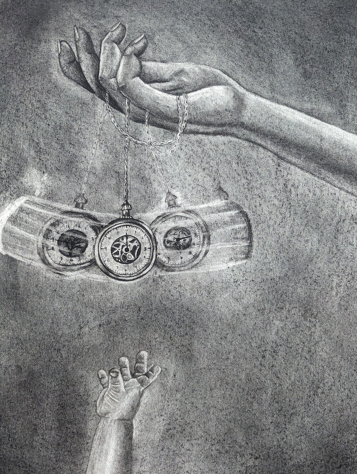 Olivia Therrian's "The Tarnished and the Naïve" is set to run April 18 to May 12 in the University of Idaho's Art and Architecture High School Exhibition. This piece also won best in show in the 2024 High School Art Exhibition of the Silver Valley.