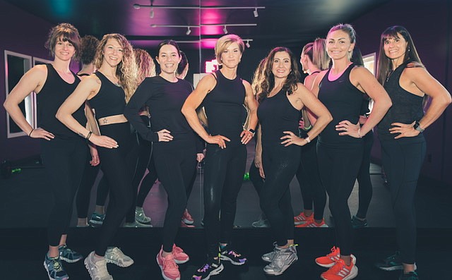 Soulcial Motion Group Fitness Studio team members (from left) Camille Singer, Tonya Taft, Chelsey Hatch, Bree Vestal, Mica Clarkson, Jessi Mitchell and Christina Thomas.