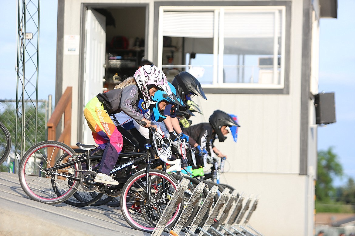 As well as weekly races, riders can attend weekly practices to get familiar with the starting gate at the Larson BMX Track.