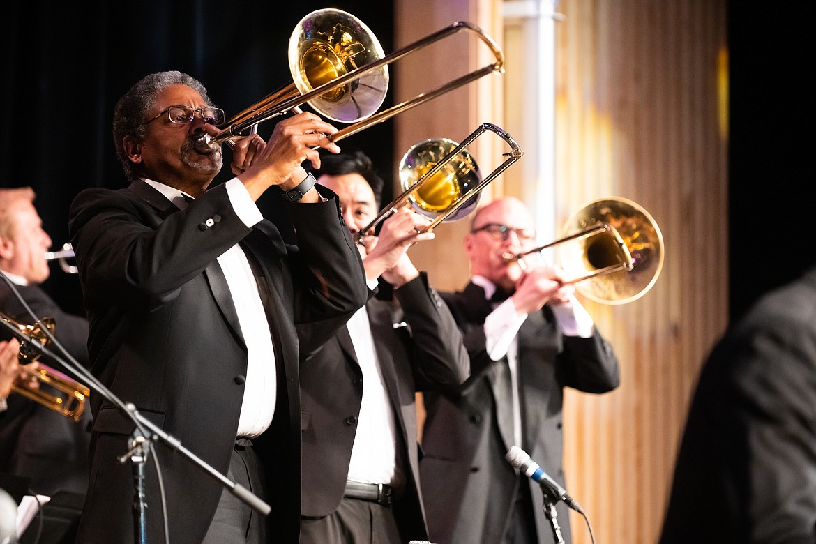 The Lionel Hampton Big Band performs at the 2023 Lionel Hampton Jazz Festival.